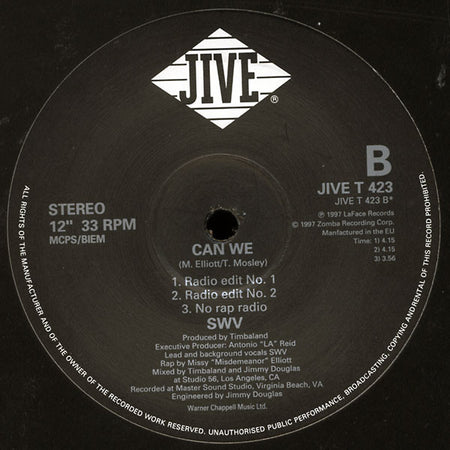 SWV : Can We (12")