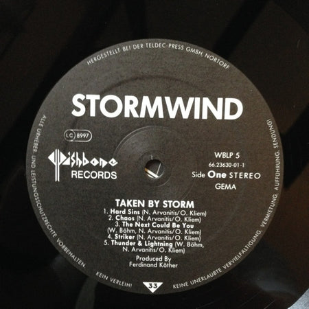Stormwind : Taken By Storm (LP, Album)
