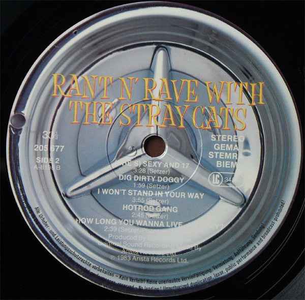 Stray Cats - Rant N' Rave With The Stray Cats (LP) (Near Mint (NM or M-))