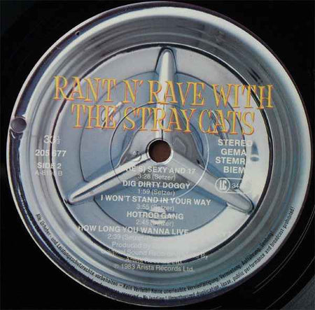 Stray Cats - Rant N' Rave With The Stray Cats (LP) (Near Mint (NM or M-))