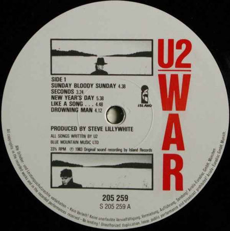 U2 War (LP) (Near Mint (NM Or M ))