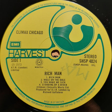 Climax Blues Band : Rich Man (LP, Album)