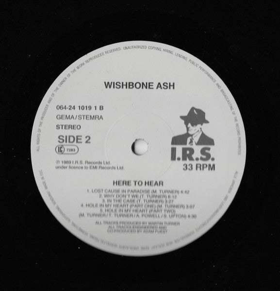 Wishbone Ash : Here To Hear (LP, Album)