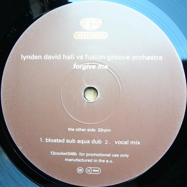 Lynden David Hall Vs Fusion Groove Orchestra : Forgive Me (12")