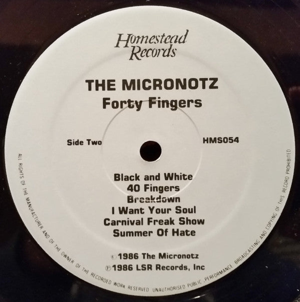 The Micronotz : 40 Fingers (LP, Album)
