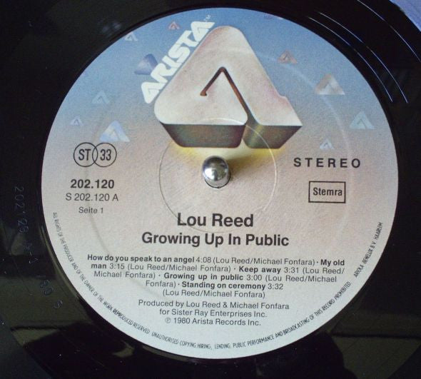 Lou Reed : Growing Up In Public (LP, Album)