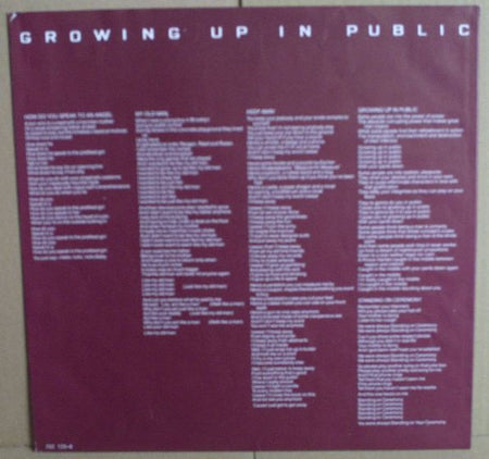 Lou Reed : Growing Up In Public (LP, Album)