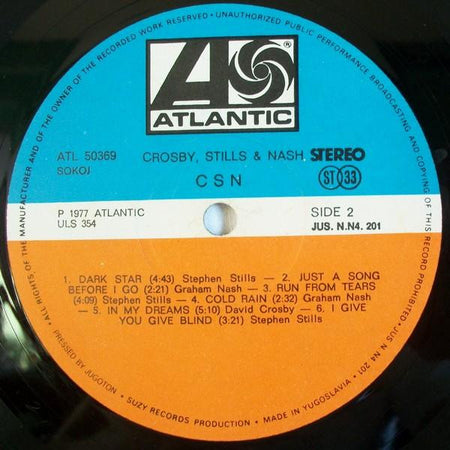 Crosby, Stills & Nash : CSN (LP, Album)