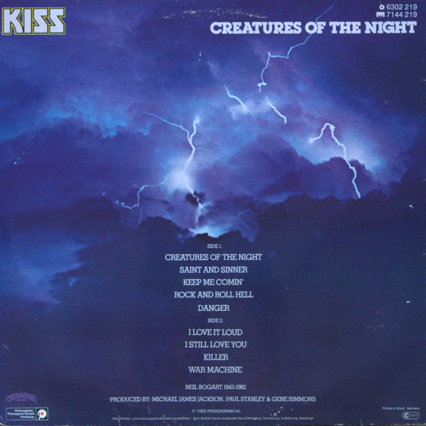 Kiss : Creatures Of The Night (LP, Album)