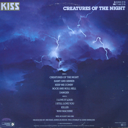 Kiss : Creatures Of The Night (LP, Album)