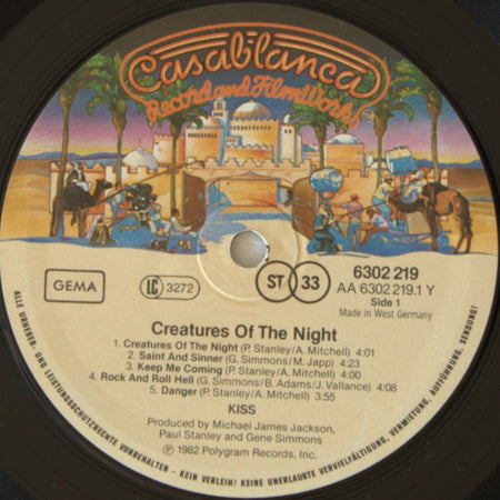 Kiss : Creatures Of The Night (LP, Album)