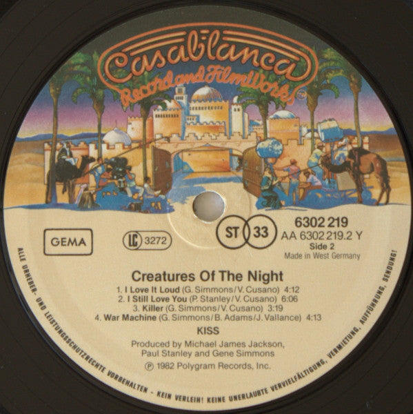 Kiss : Creatures Of The Night (LP, Album)
