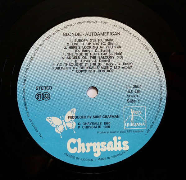 Blondie : Autoamerican (LP, Album)