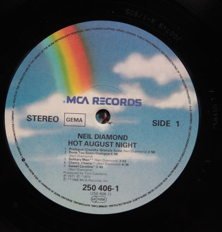 Neil Diamond : Hot August Night (2xLP, Album, RE)