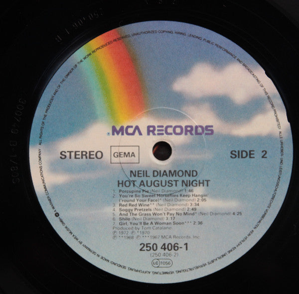Neil Diamond : Hot August Night (2xLP, Album, RE)