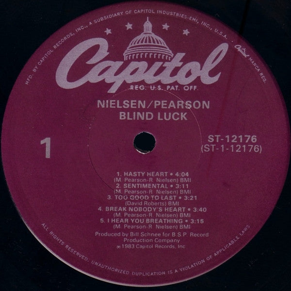 Nielsen Pearson Band : Blind Luck (LP, Album)