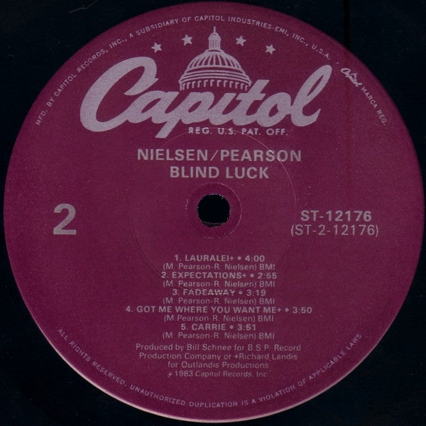 Nielsen Pearson Band : Blind Luck (LP, Album)