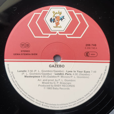 Gazebo : I Like Chopin (LP, Album, RE)