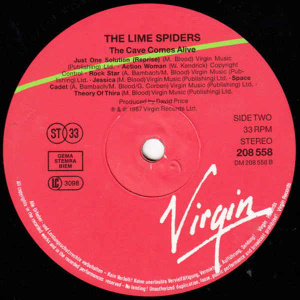 The Lime Spiders : The Cave Comes Alive! (LP, Album)