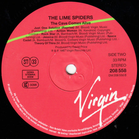 The Lime Spiders : The Cave Comes Alive! (LP, Album)