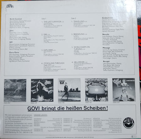 Various : German Rock Scene Vol. V (LP, Comp)