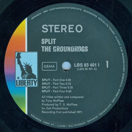 The Groundhogs : Split (LP, Album, Gat)