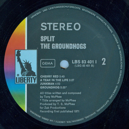 The Groundhogs : Split (LP, Album, Gat)