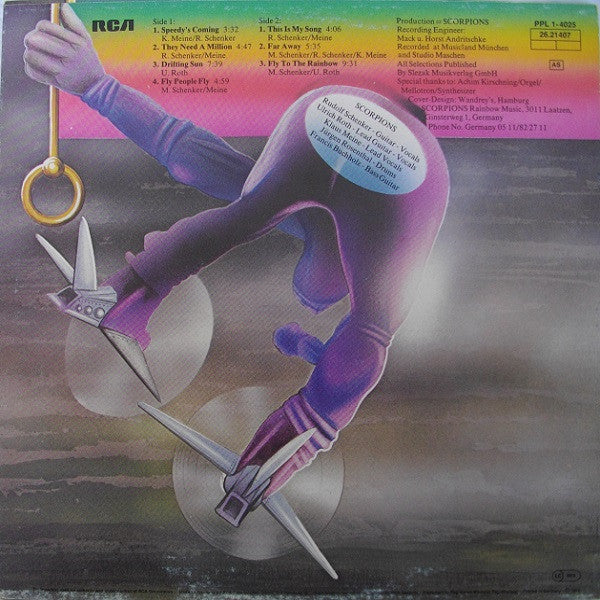 Scorpions : Fly To The Rainbow (LP, Album, RE)