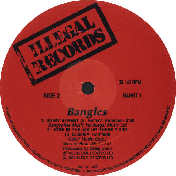 Bangles : Bangles (12", EP, RE)