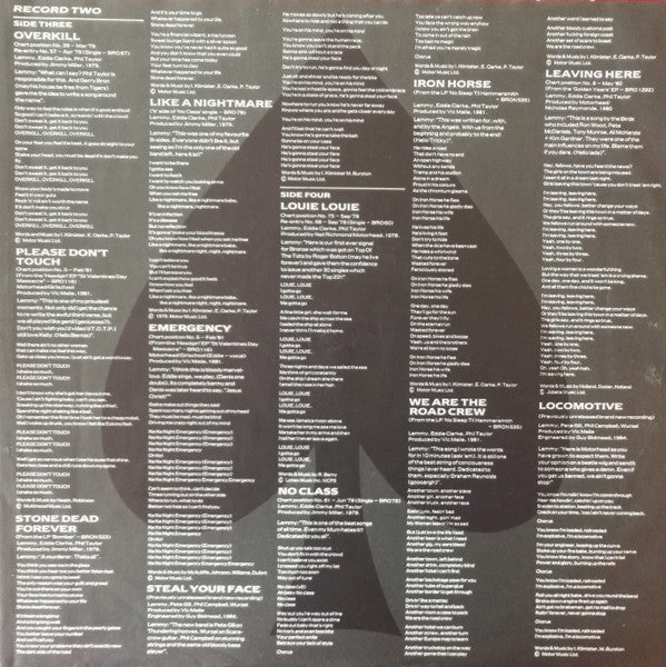 Motörhead : No Remorse (2xLP, Comp, RE)