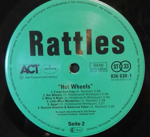 The Rattles : Hot Wheels (LP, Album)