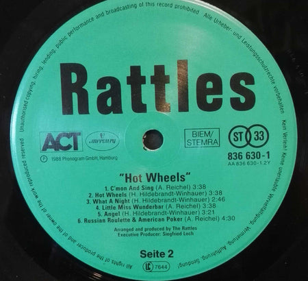 The Rattles : Hot Wheels (LP, Album)