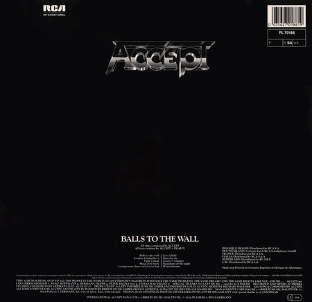 Accept : Balls To The Wall (LP, Album)