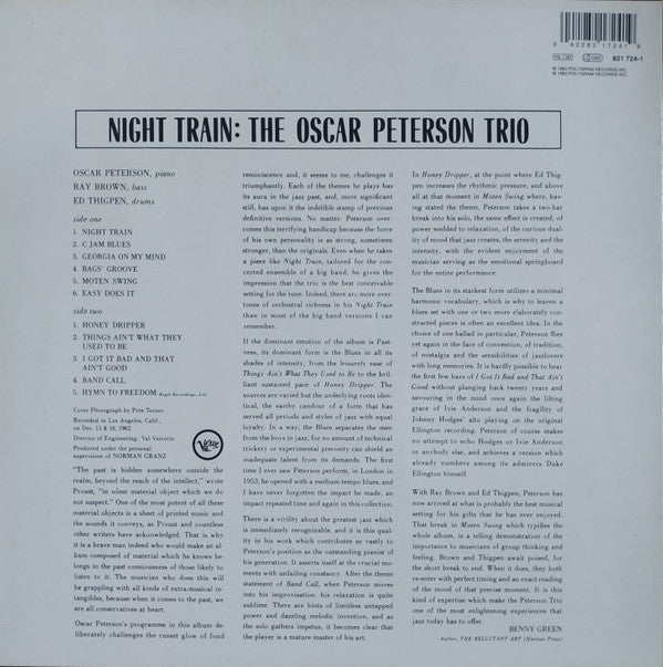 The Oscar Peterson Trio : Night Train (LP, Album, RE)