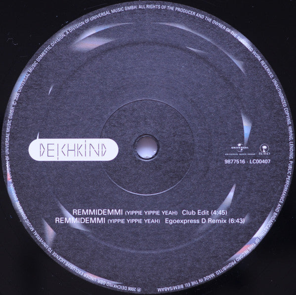 Deichkind : Remmi Demmi (Yippie Yippie Yeah) (12")