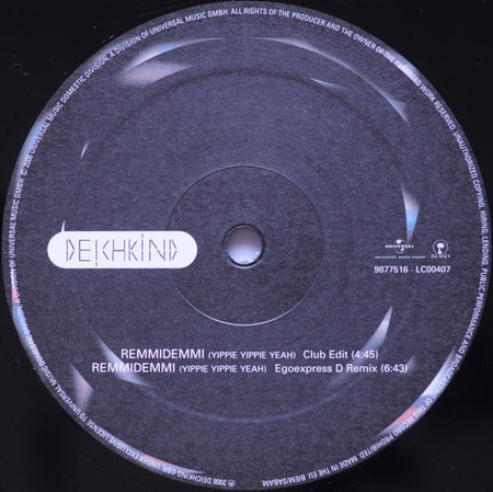 Deichkind : Remmi Demmi (Yippie Yippie Yeah) (12")