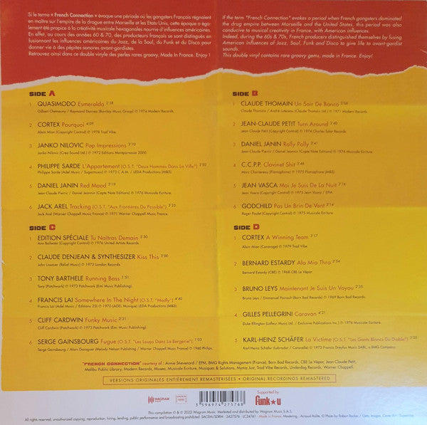 Various : French Connection: Rare Funk, Soul, Jazz From 60's & 70's Made In France (2xLP, Comp)