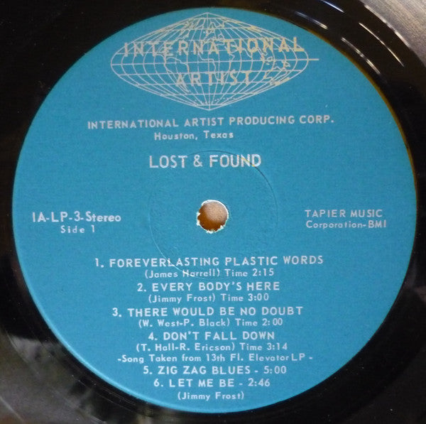 Lost And Found : Forever Lasting Plastic Words (LP, Album)
