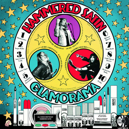 Hammered Satin : Glamorama (LP, Album, RE)
