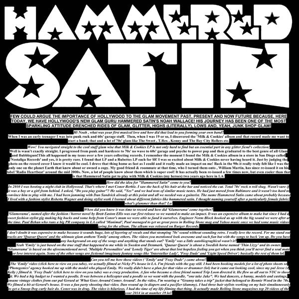 Hammered Satin : Glamorama (LP, Album, RE)