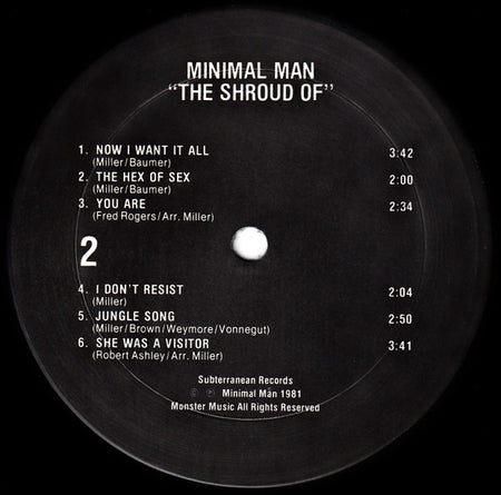 Minimal Man (2) : The Shroud Of (LP, Album)