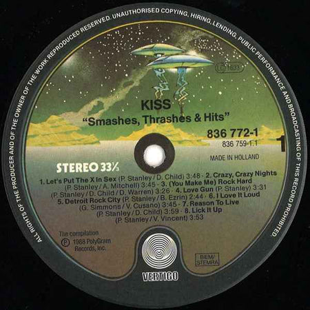 Kiss - Smashes, Thrashes & Hits (LP) (Very Good (VG))