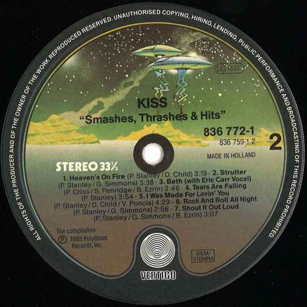 Kiss - Smashes, Thrashes & Hits (LP) (Very Good (VG))
