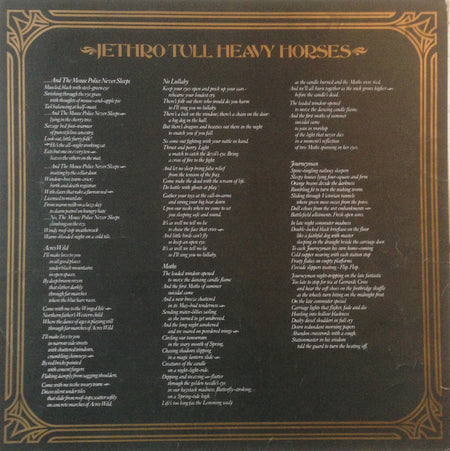 Jethro Tull : Heavy Horses (LP, Album, Tex)
