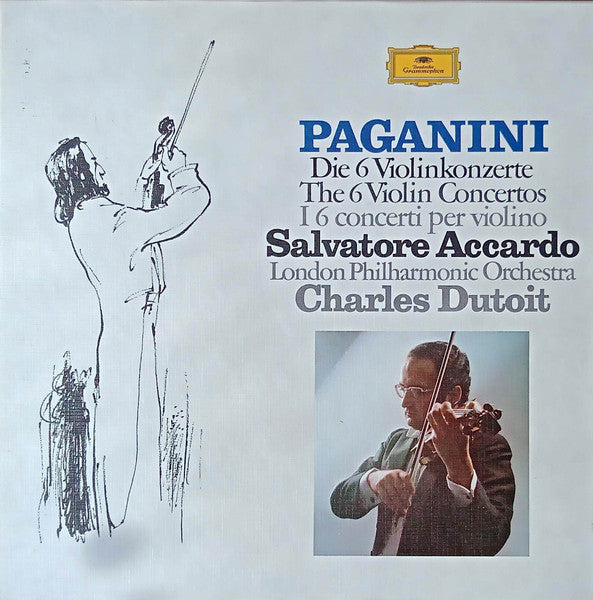 Niccolò Paganini, Salvatore Accardo, London Philharmonic Orchestra, Charles Dutoit : Die 6 Violinkonzerte (Konzerte Für Violine Und Orchester) (5xLP + Box)