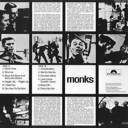 The Monks : Black Monk Time (LP, Album, RE)