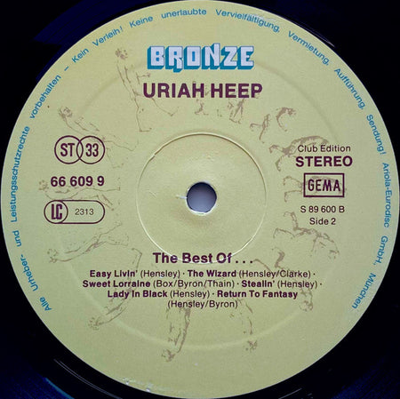 Uriah Heep : The Best Of... (LP, Comp, Club, RE, S/Edition)