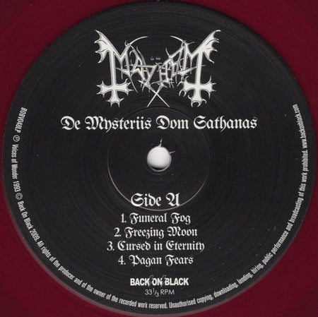 Mayhem : De Mysteriis Dom Sathanas (LP, Album, Ltd, RE, Pur)