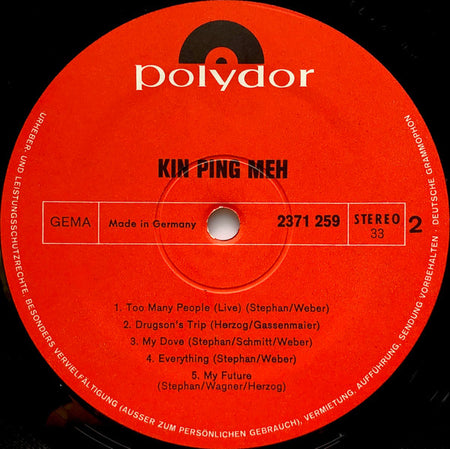 Kin Ping Meh : Kin Ping Meh (LP, Album)