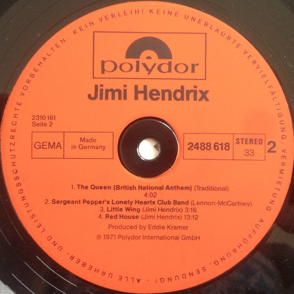 Jimi Hendrix : Jimi Hendrix (LP)
